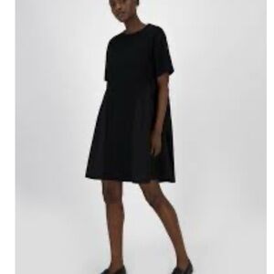 😊 All Row Chic Black A-Line Lagenlook Dress